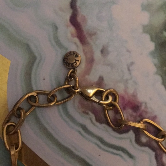 J. Crew Matte Gold Glass & Crystal Necklace - Picture 3 of 3